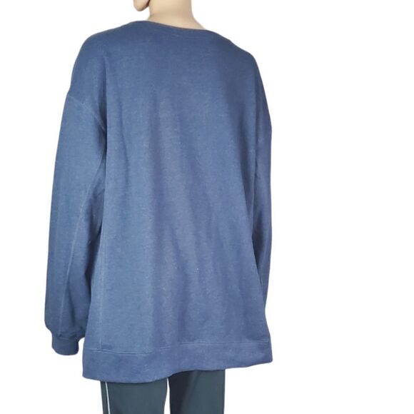 Wildfox Blue Social Sweatshirt - Picture 2 of 6